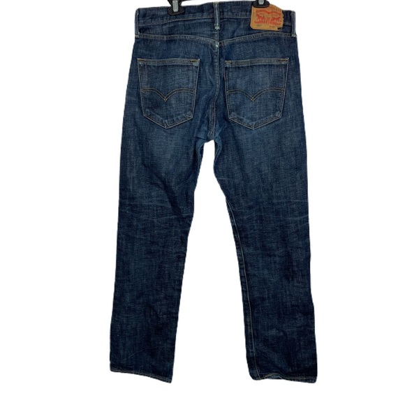 Levi’s 501 Jeans Buttonfly Dark Wash Mens Jeans - Picture 2 of 6